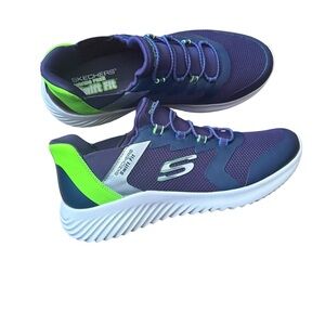 Skechers boys Size 13 kids Blue and Green Athletic Shoes